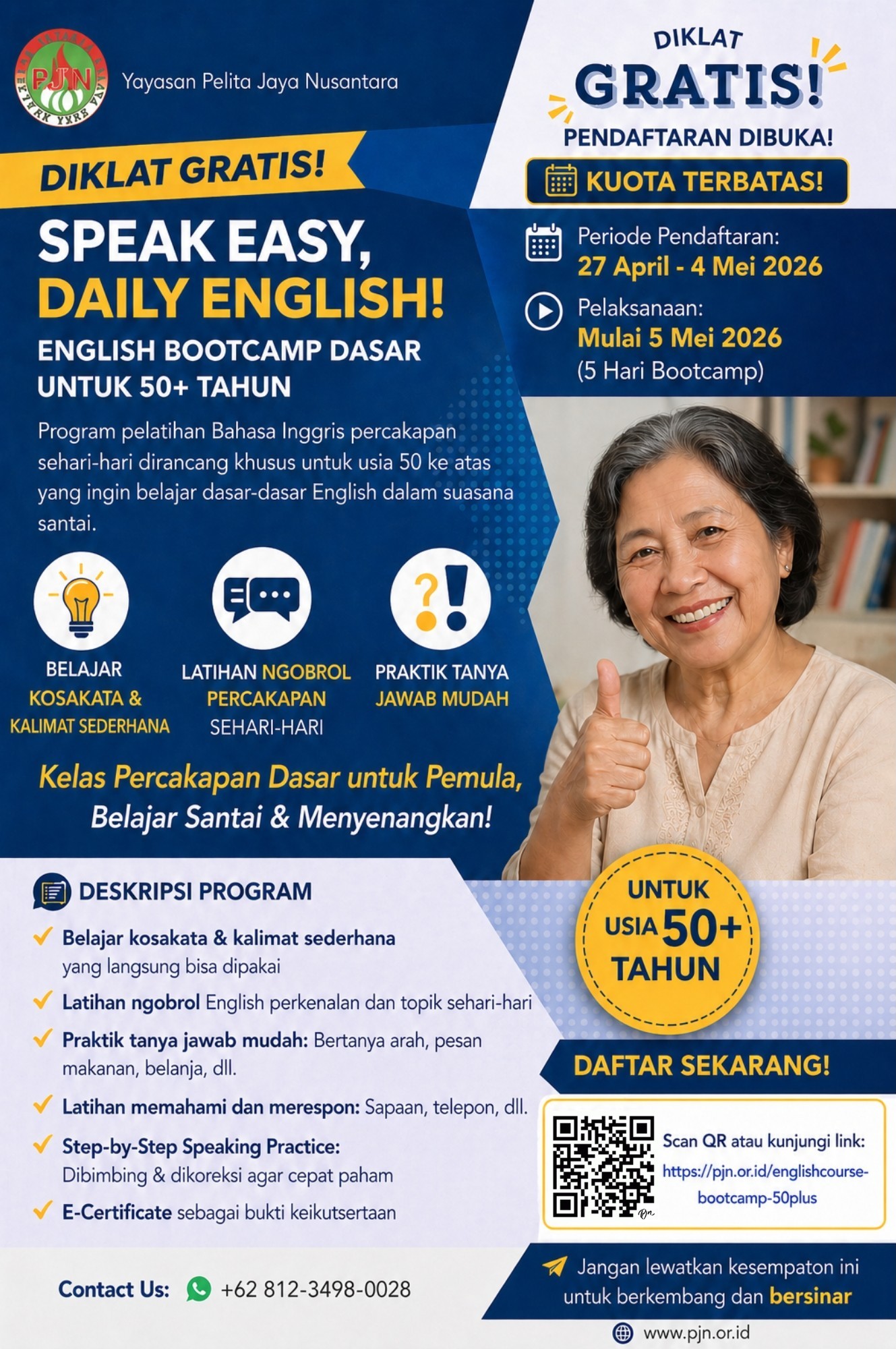 English Course Bootcamp - Speak Easy, Daily Class